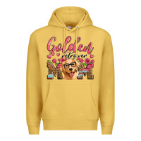Antique Gold golden retriever mom Premium Hoodie - Artiststas