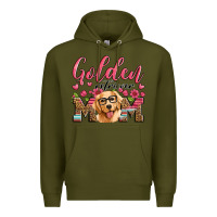Army Green golden retriever mom Premium Hoodie - Artiststas