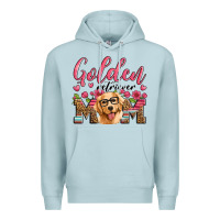 Blue Mist golden retriever mom Premium Hoodie - Artiststas