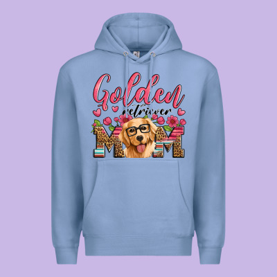 Golden Retriever Mom Premium Hoodie Designed By Artiststas