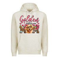 Oatmeal Heather golden retriever mom Premium Hoodie - Artiststas