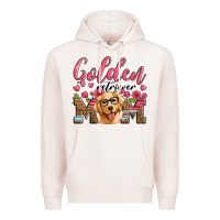 Pale Pink golden retriever mom Premium Hoodie - Artiststas