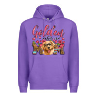 Purple golden retriever mom Premium Hoodie - Artiststas