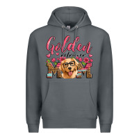 Rock golden retriever mom Premium Hoodie - Artiststas