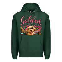 Sports Green golden retriever mom Premium Hoodie - Artiststas
