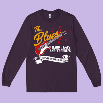 The Blues Music Long Sleeve Tee Designed By Artisfamous
