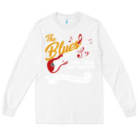 White the blues music Long Sleeve Tee - artisFamous