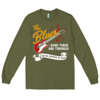 Army Green the blues music Long Sleeve Tee - artisFamous