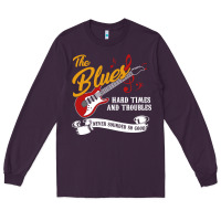 Plum the blues music Long Sleeve Tee - artisFamous