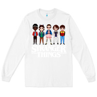 White stranger kids Long Sleeve Tee - artisFamous