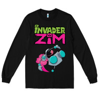 Black Invader Zim Gir Long Sleeve Tee - artisFamous