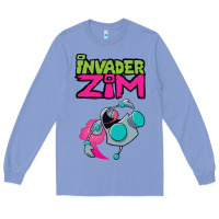 Colony Blue Invader Zim Gir Long Sleeve Tee - artisFamous