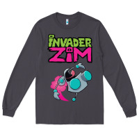 Smoke Invader Zim Gir Long Sleeve Tee - artisFamous