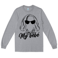 Heather Grey my bebe moira rose Long Sleeve Tee - artisFamous