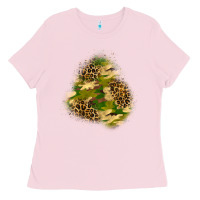 Camouflage And Leopard Patch  3 Ladies Tee | Teevron