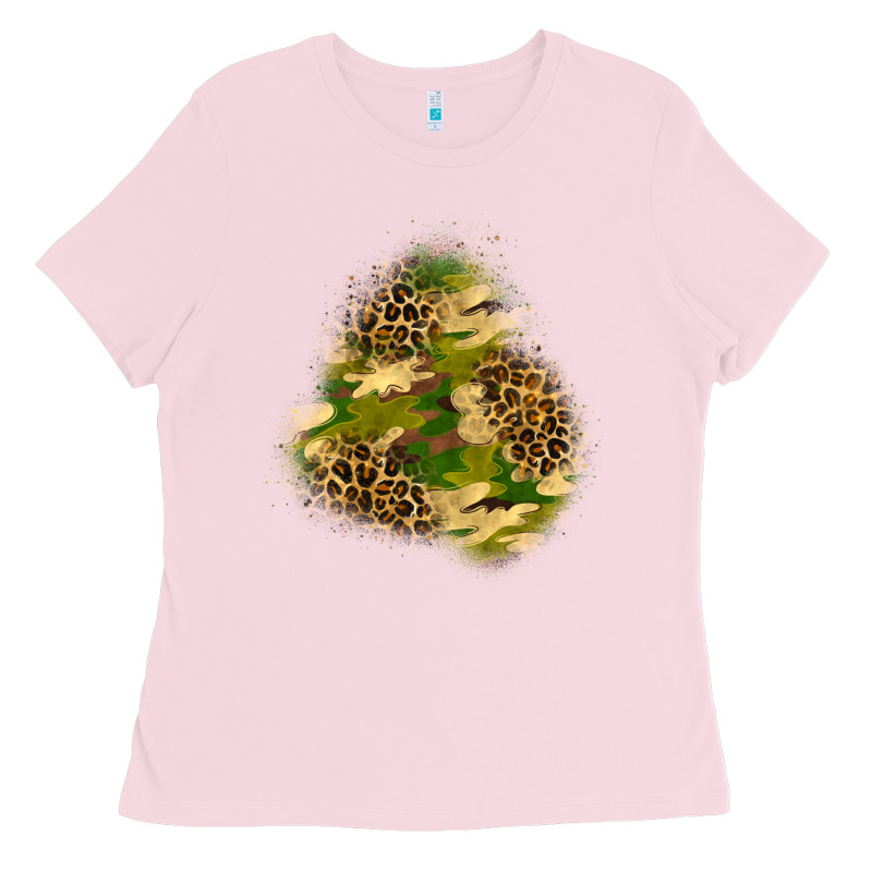 Camouflage And Leopard Patch  3 Ladies Tee by BundleAndBundleShop | Teevron