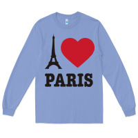 Colony Blue i love paris eiffel tower funny Long Sleeve Tee - artisFamous