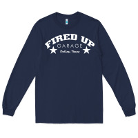 Navy fired up garage Long Sleeve Tee - artisFamous