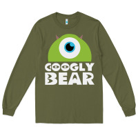 Army Green googly bear Long Sleeve Tee - artisFamous