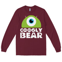 Burgundy googly bear Long Sleeve Tee - artisFamous