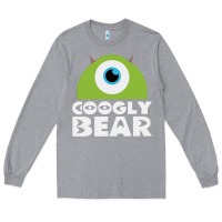Heather Grey googly bear Long Sleeve Tee - artisFamous