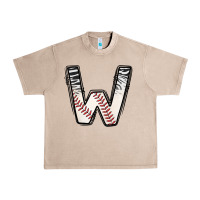 French Oak Baseball Alphabet Urban Heavy Tee - CowhideDigitalArt