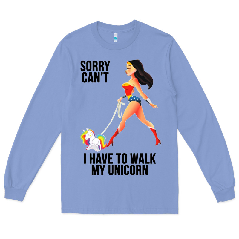 Wonder Woman Sorry Can't Long Sleeve Tee by artisFamous | Teevron