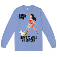 Colony Blue wonder woman sorry can't Long Sleeve Tee - artisFamous