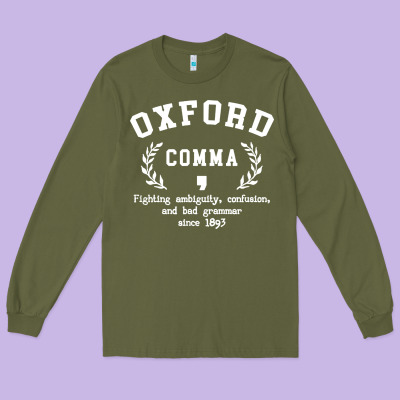 Funny English Grammar Nerd Long Sleeve Tee Designed By Artisfamous