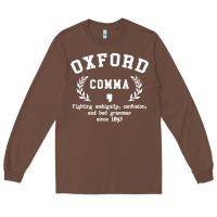 Chestnut funny english grammar nerd Long Sleeve Tee - artisFamous