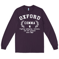 Plum funny english grammar nerd Long Sleeve Tee - artisFamous