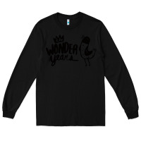Black The Wonder Years Long Sleeve Tee - artisFamous