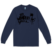 Navy The Wonder Years Long Sleeve Tee - artisFamous
