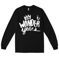 Black The Wonder Years Long Sleeve Tee - artisFamous