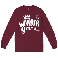 Burgundy The Wonder Years Long Sleeve Tee - artisFamous
