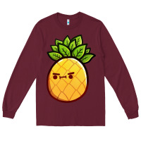 Burgundy pineapple fruits Long Sleeve Tee - artisFamous
