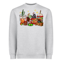 Heather Grey Christmas coffee cups with Labrador Heavyweight Sweatshirt - RanaPortraitStore
