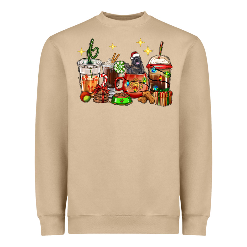 Christmas Coffee Cups With Labrador Heavyweight Sweatshirt by RanaPortraitStore | Teevron