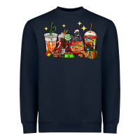 Navy Christmas coffee cups with Labrador Heavyweight Sweatshirt - RanaPortraitStore