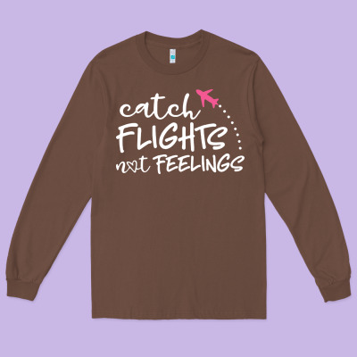Flights Long Sleeve Tee Designed By Artisfamous