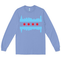 Colony Blue awesome chicago city Long Sleeve Tee - artisFamous