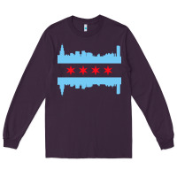 Plum awesome chicago city Long Sleeve Tee - artisFamous
