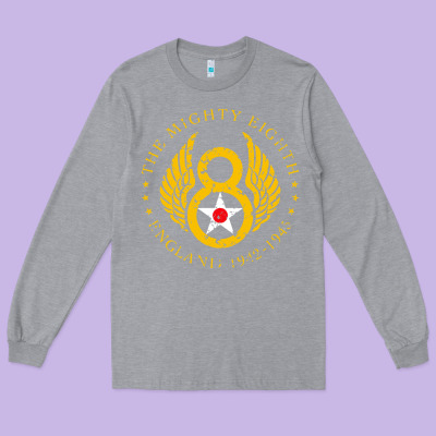 Mighty Eighth   8th Anniversary Long Sleeve Tee Designed By Artisfamous