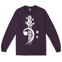 Musical Guitar Bass Long Sleeve Tee | Teevron