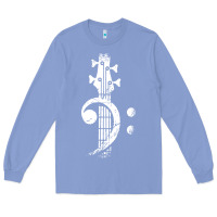 Colony Blue musical guitar bass Long Sleeve Tee - artisFamous