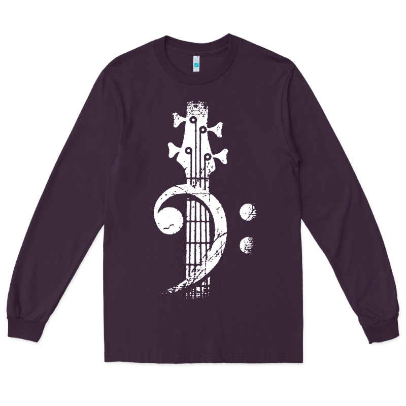 Musical Guitar Bass Long Sleeve Tee by artisFamous | Teevron
