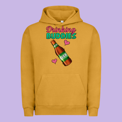 Drinking Buddies Urban Hoodie Designed By Jasminsmagicworld
