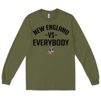 Army Green new england Long Sleeve Tee - artisFamous