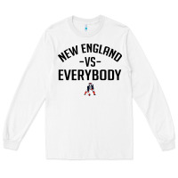 White new england Long Sleeve Tee - artisFamous