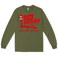 Army Green red wigglers Long Sleeve Tee - artisFamous